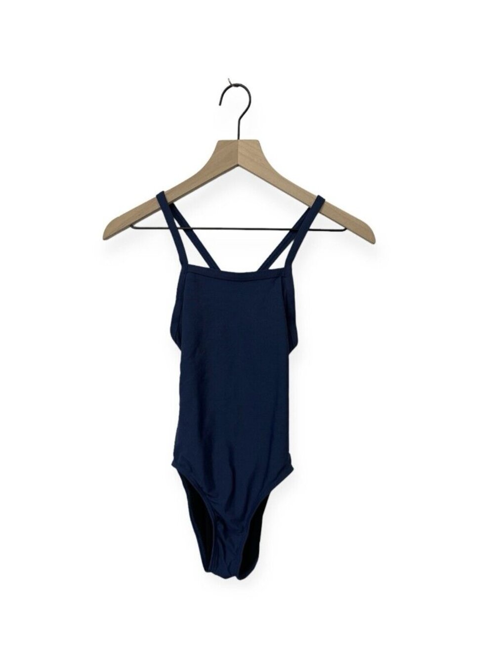 FINIS Women's Skinback Solid One Piece Swimsuit Size 28 US Xs Blue
